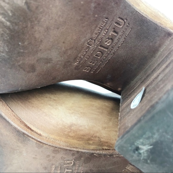 Bed Stu Onset Leather Peeptoe Booties - Picture 12 of 13